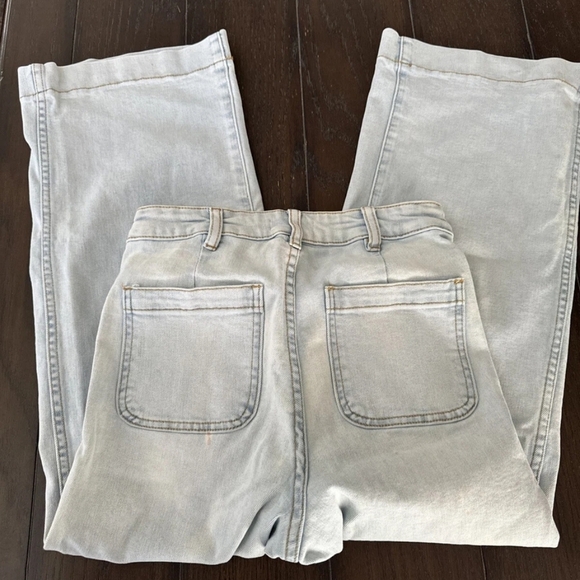 OAT NEW YORK Light Blue Wide-Leg Women Jeans - Picture 7 of 9